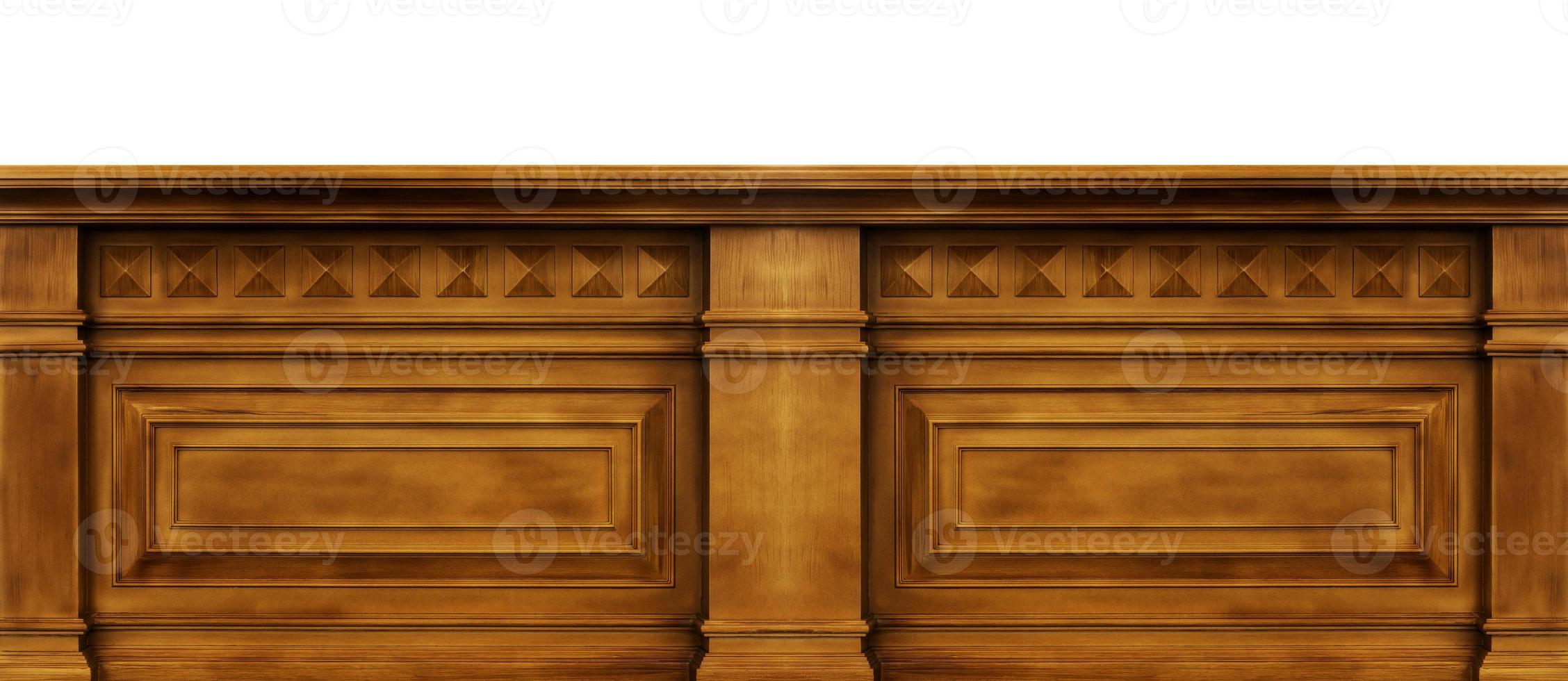 Interior wall with copy space. Wall with mouldings photo