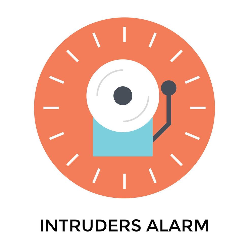 Trendy Intruder Alarm 15399462 Vector Art at Vecteezy