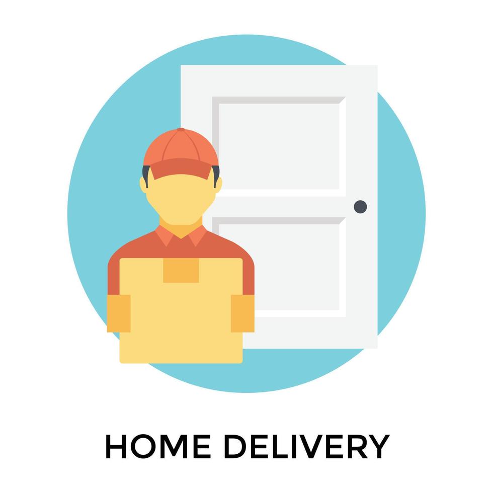 Trendy Home Delivery vector