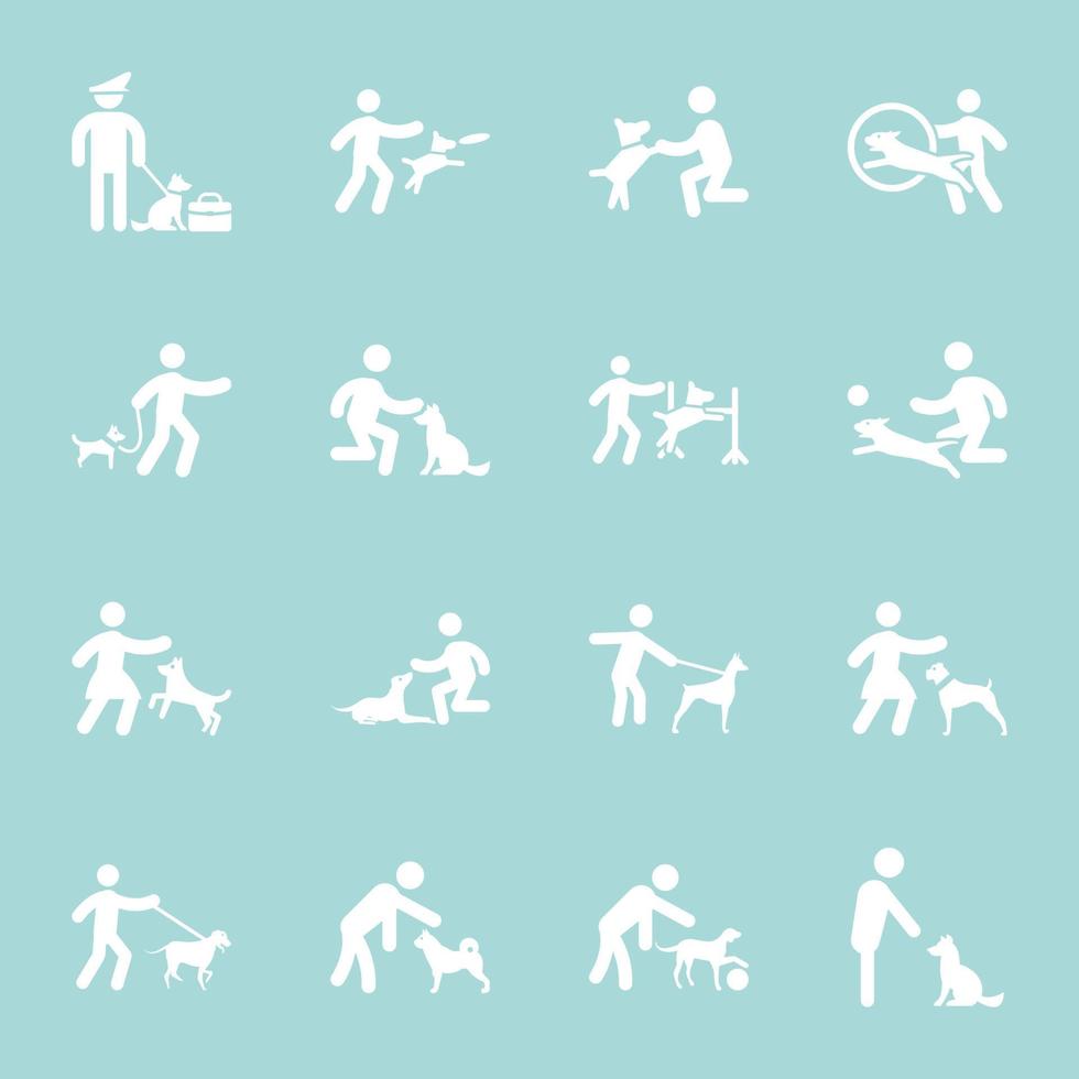 Collection of Pets Icon Designs vector