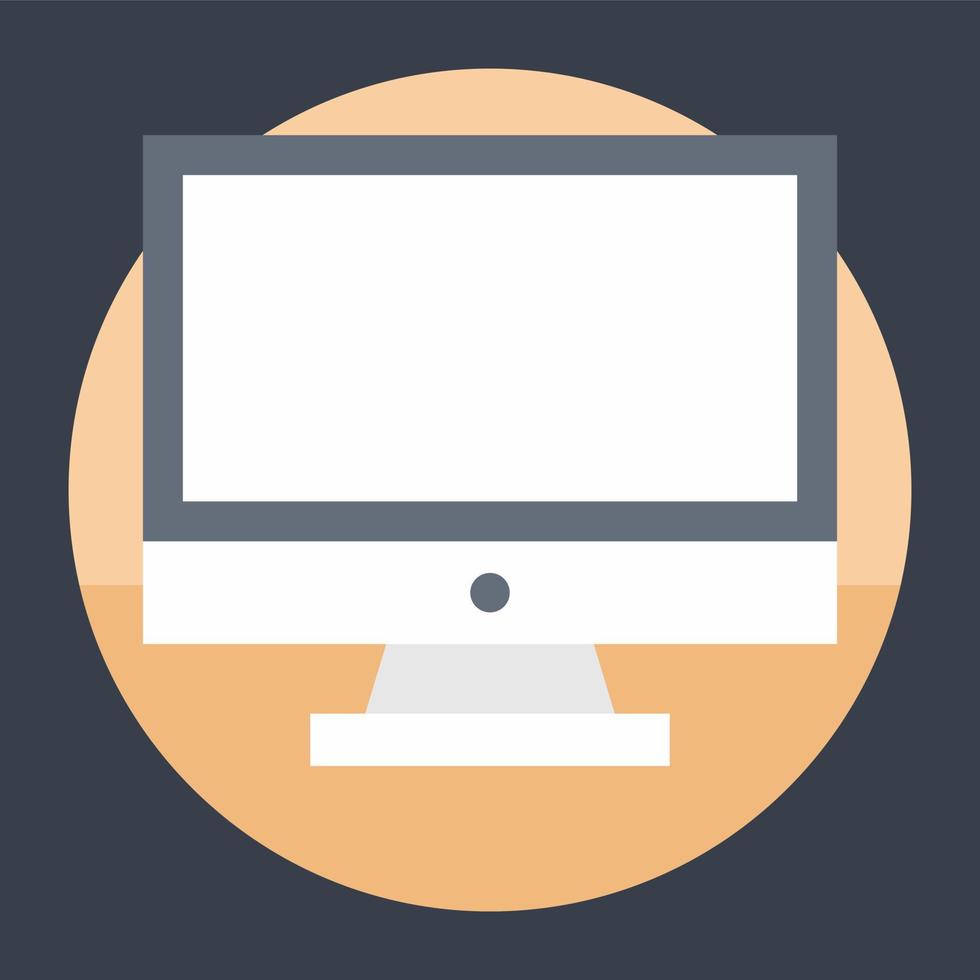 Trendy Monitor Concepts vector