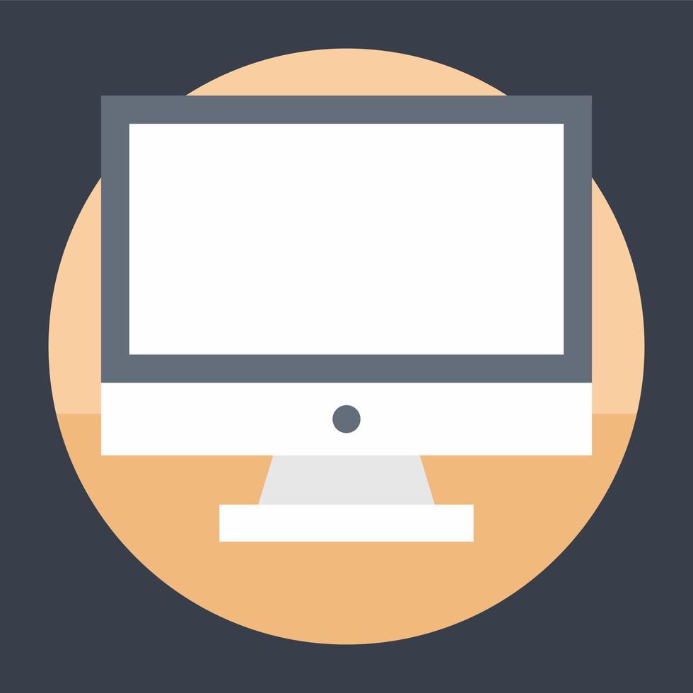 Trendy Monitor Concepts vector