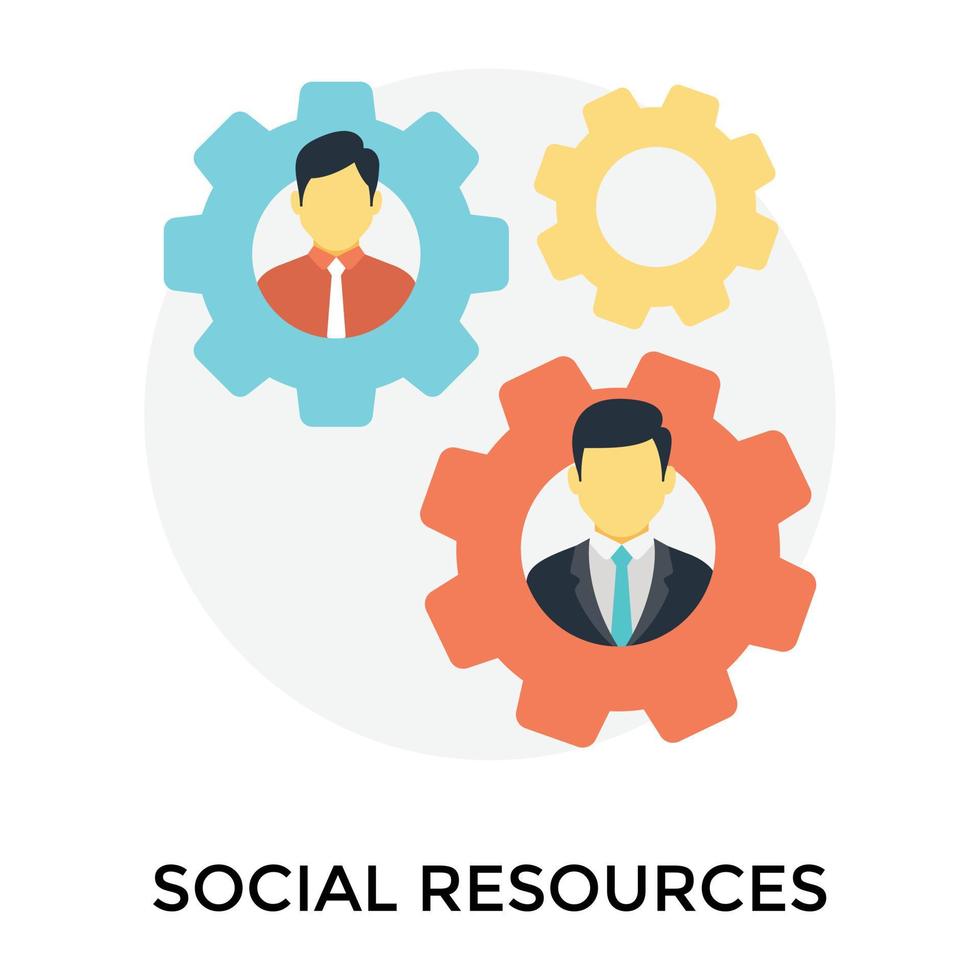 Trendy Social Resources 15399644 Vector Art at Vecteezy