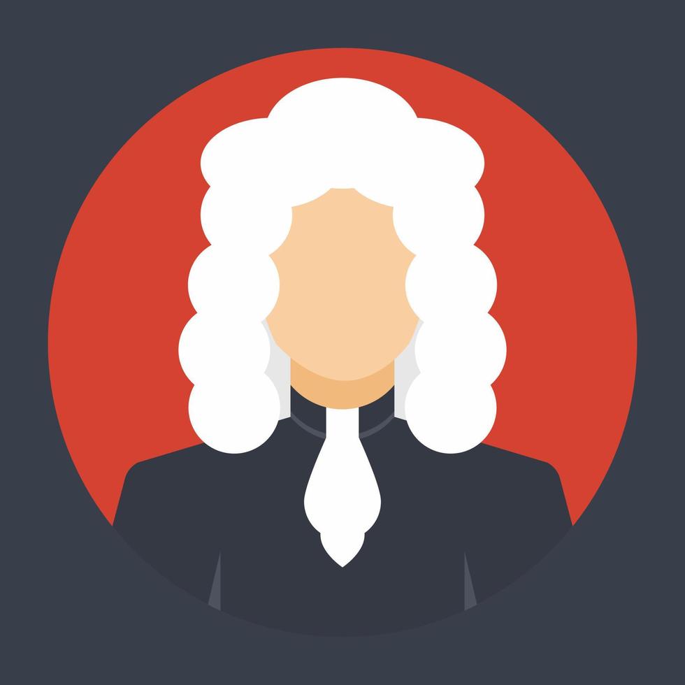 Trendy Judge Concepts vector