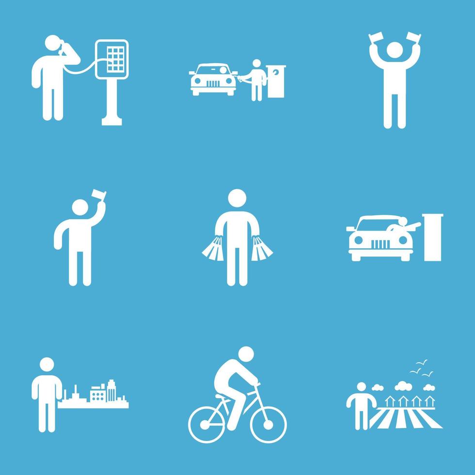 Collection of Daily Life Icon Designs vector