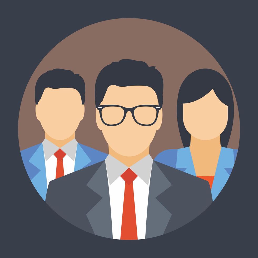 Trendy Business Professionals vector