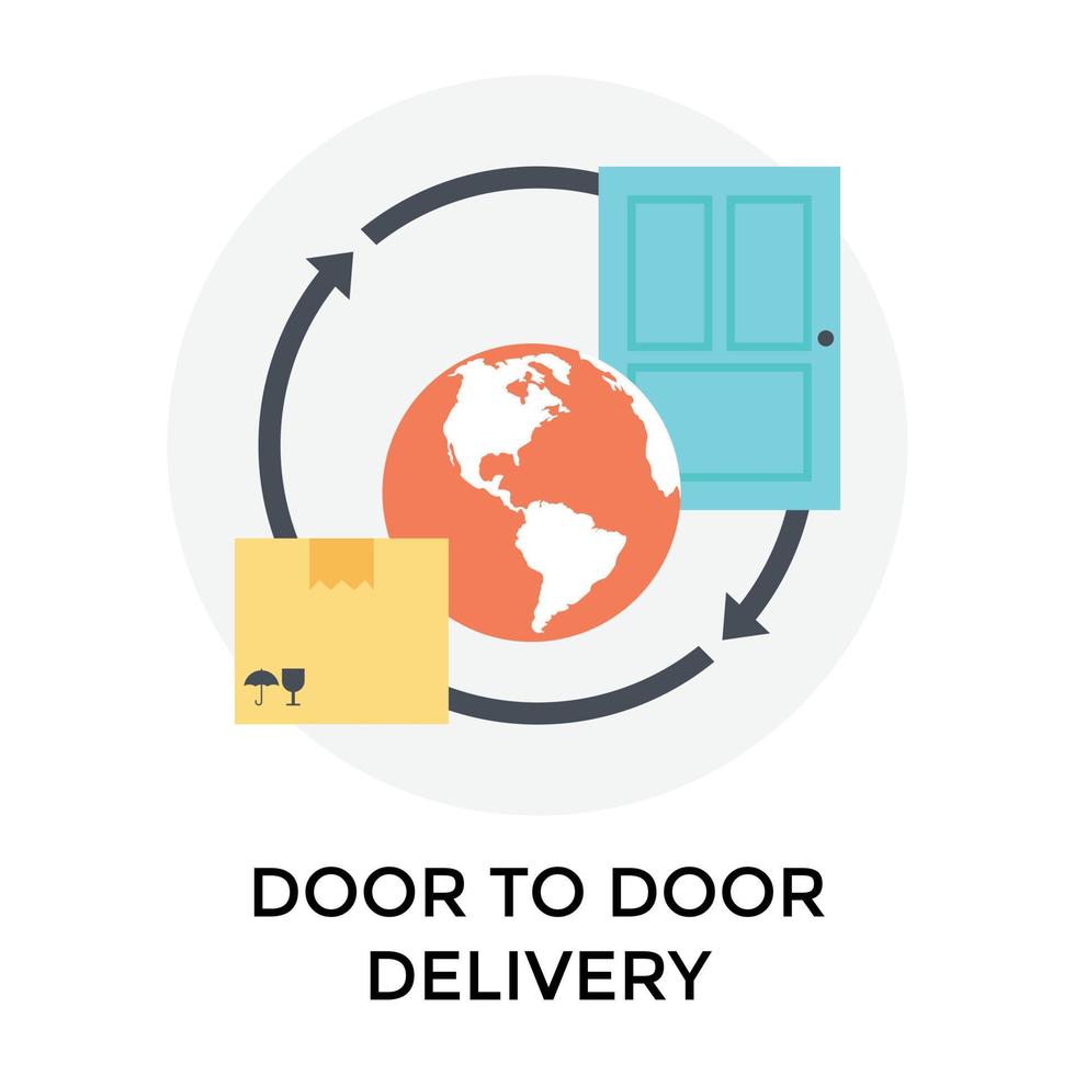 Trendy Nationwide Delivery vector