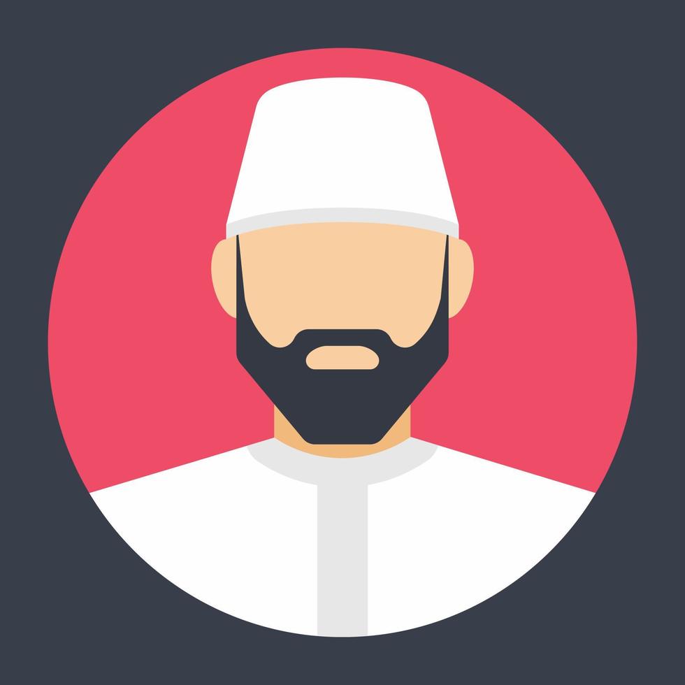Trendy Muslim Man vector