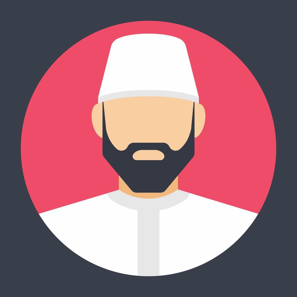 Trendy Muslim Man vector