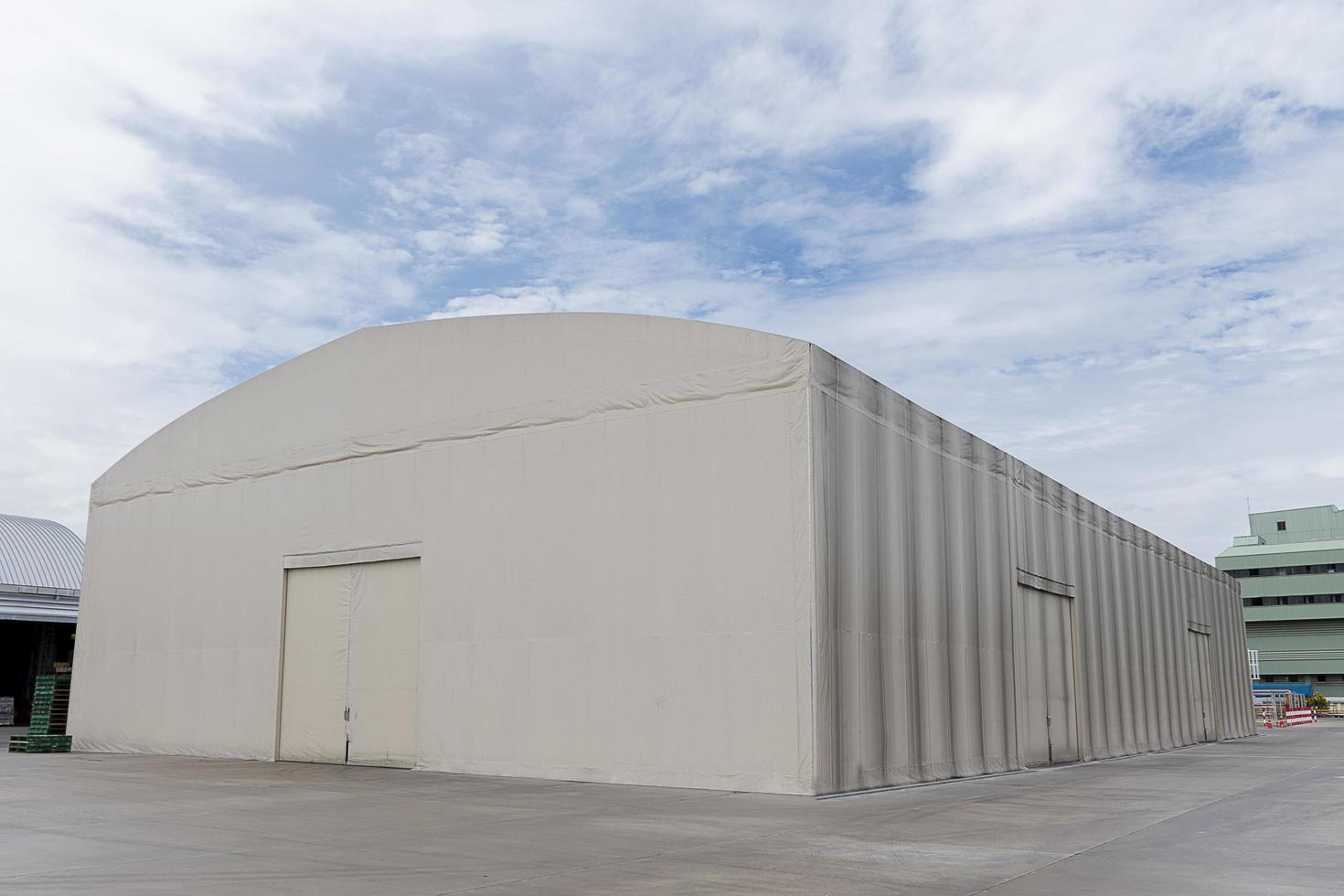 White canvas warehouse. distribution center photo