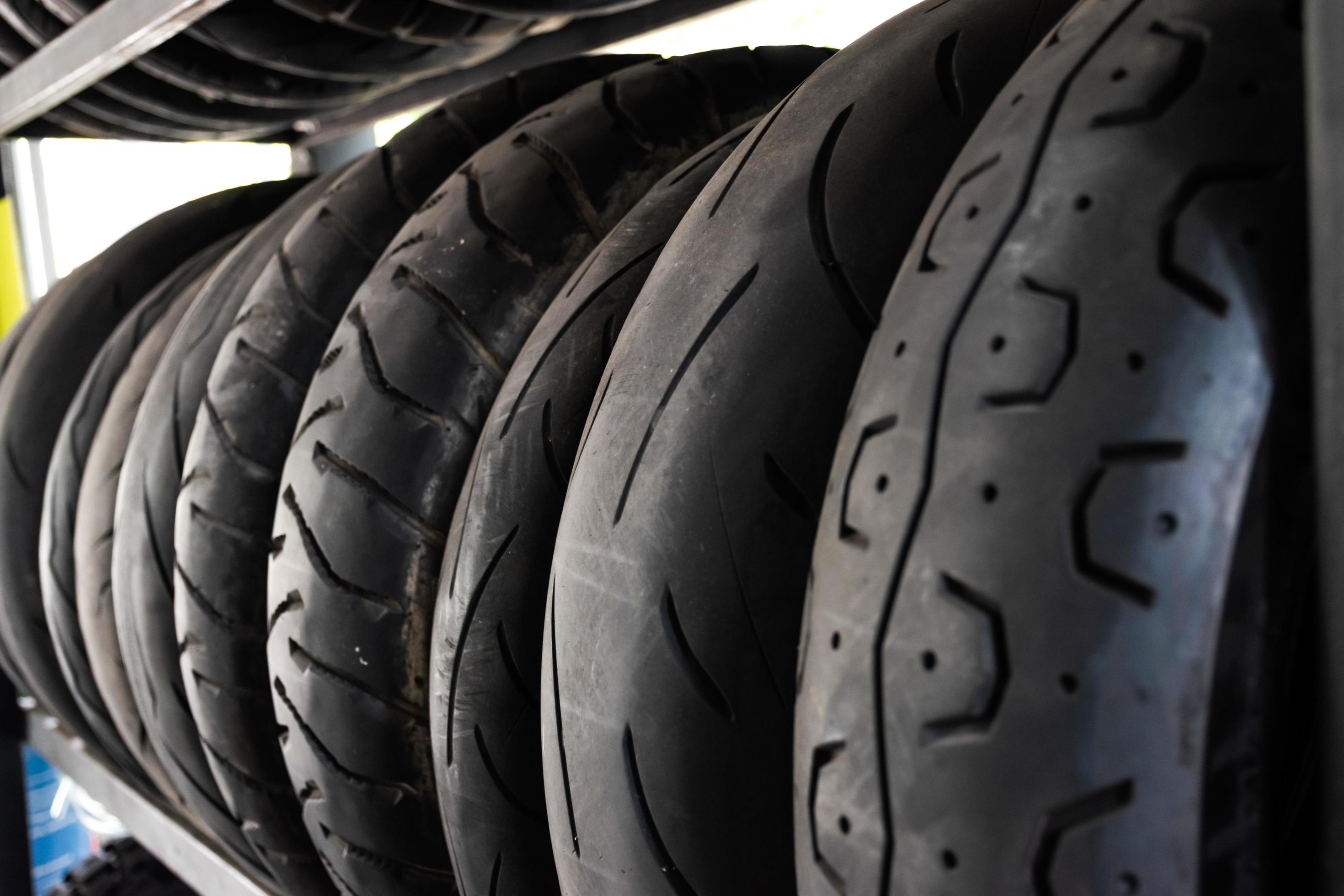 Motorcycle tire shop 15400026 Stock Photo at Vecteezy