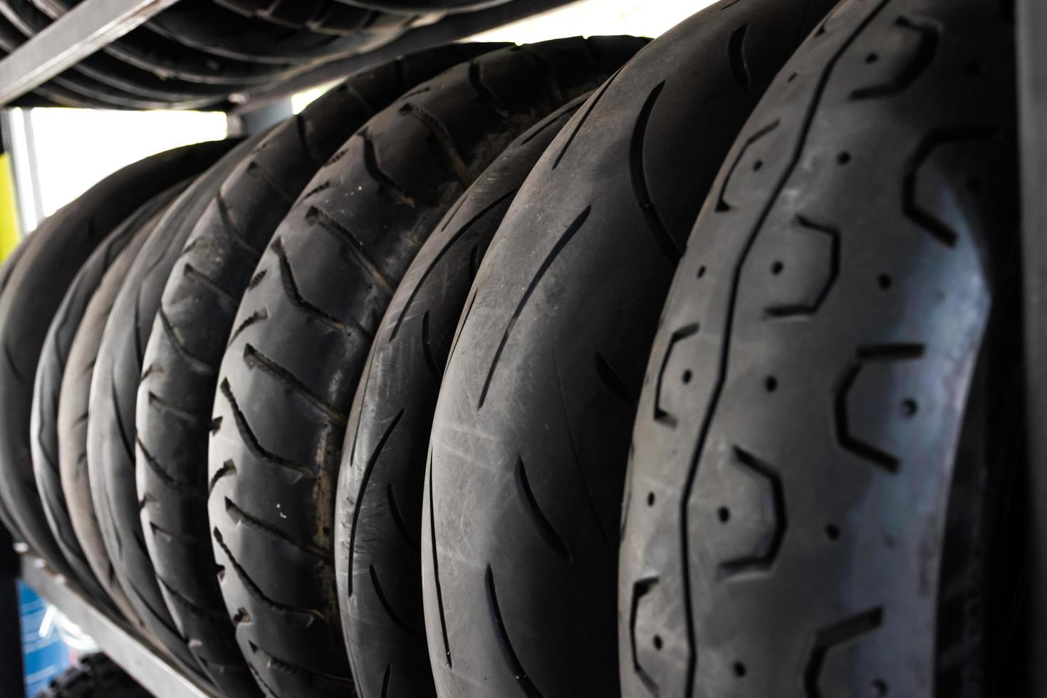 Motorcycle tire shop photo