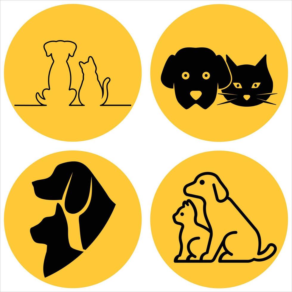 Dog and Cat vector