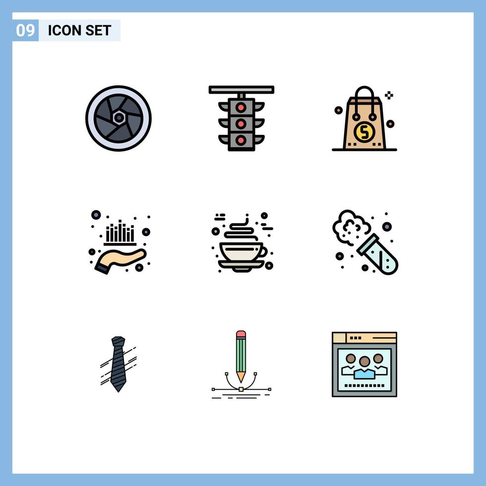 Stock Vector Icon Pack of 9 Line Signs and Symbols for market investment train asset shopping Editable Vector Design Elements
