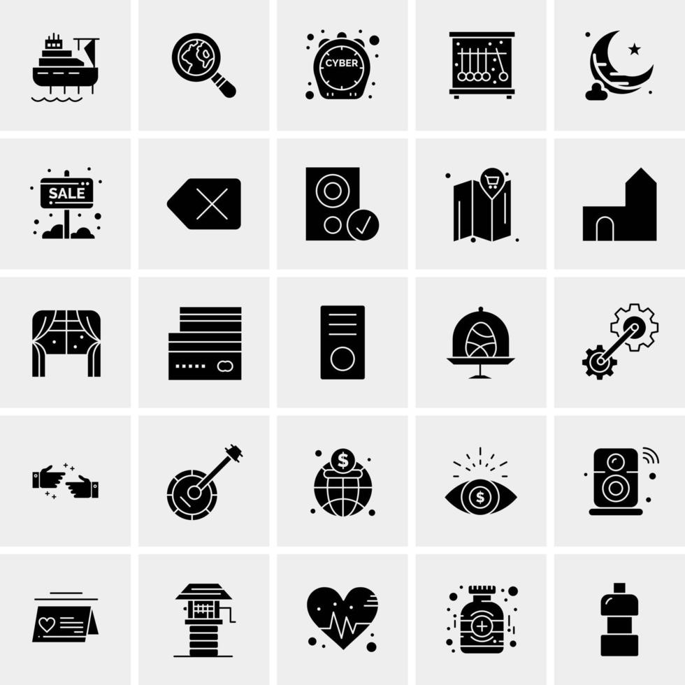 25 Universal Business Icons Vector Creative Icon Illustration to use in web and Mobile Related project