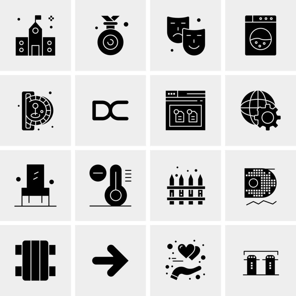 16 Business Universal Icons Vector Creative Icon Illustration to use in web and Mobile Related project