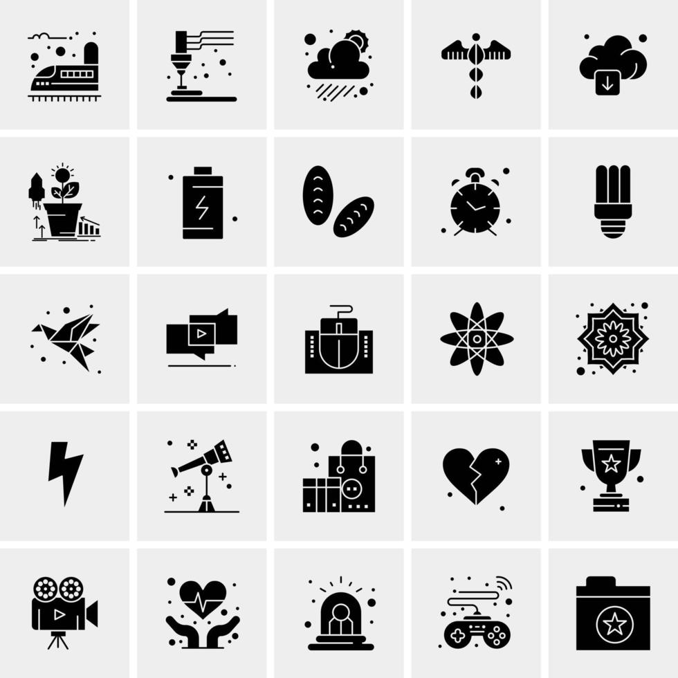 25 Universal Business Icons Vector Creative Icon Illustration to use in web and Mobile Related project