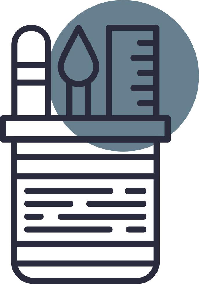 Pencil Case Creative Icon Design vector