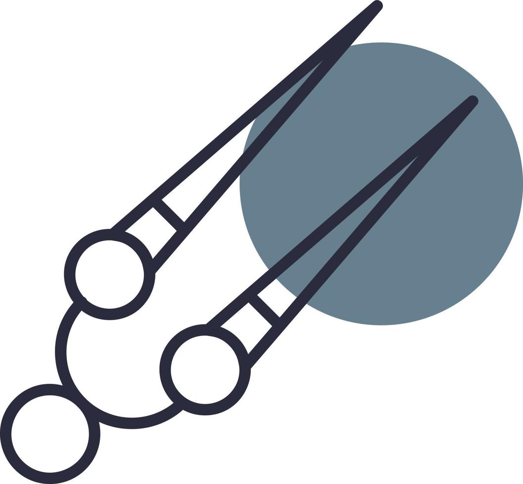 Knitting Needles Creative Icon Design vector