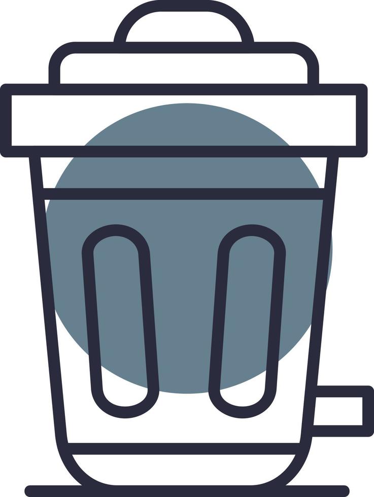 Trash Bin Creative Icon Design vector
