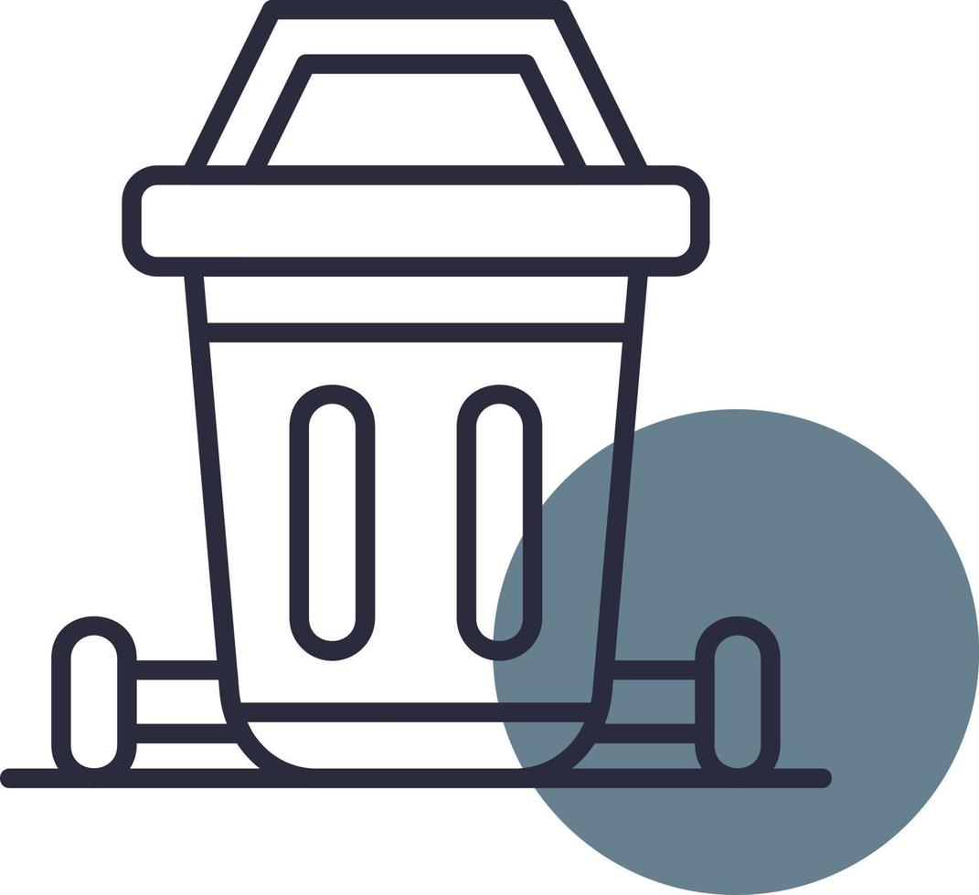 Dustbin Creative Icon Design vector