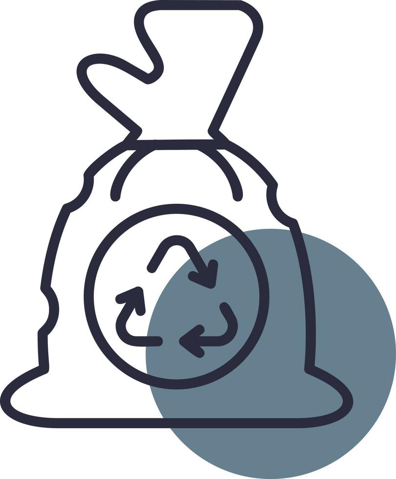 Garbage bag Creative Icon Design vector