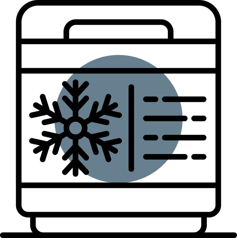 Freezer Creative Icon Design vector