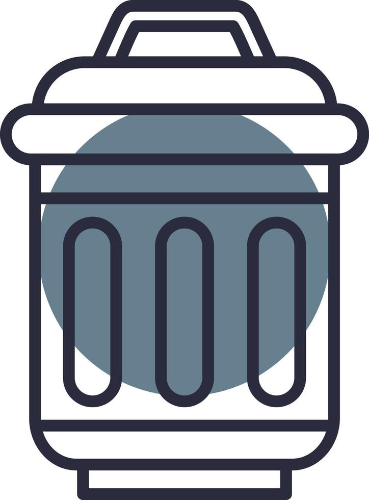 Trash Bin Creative Icon Design vector