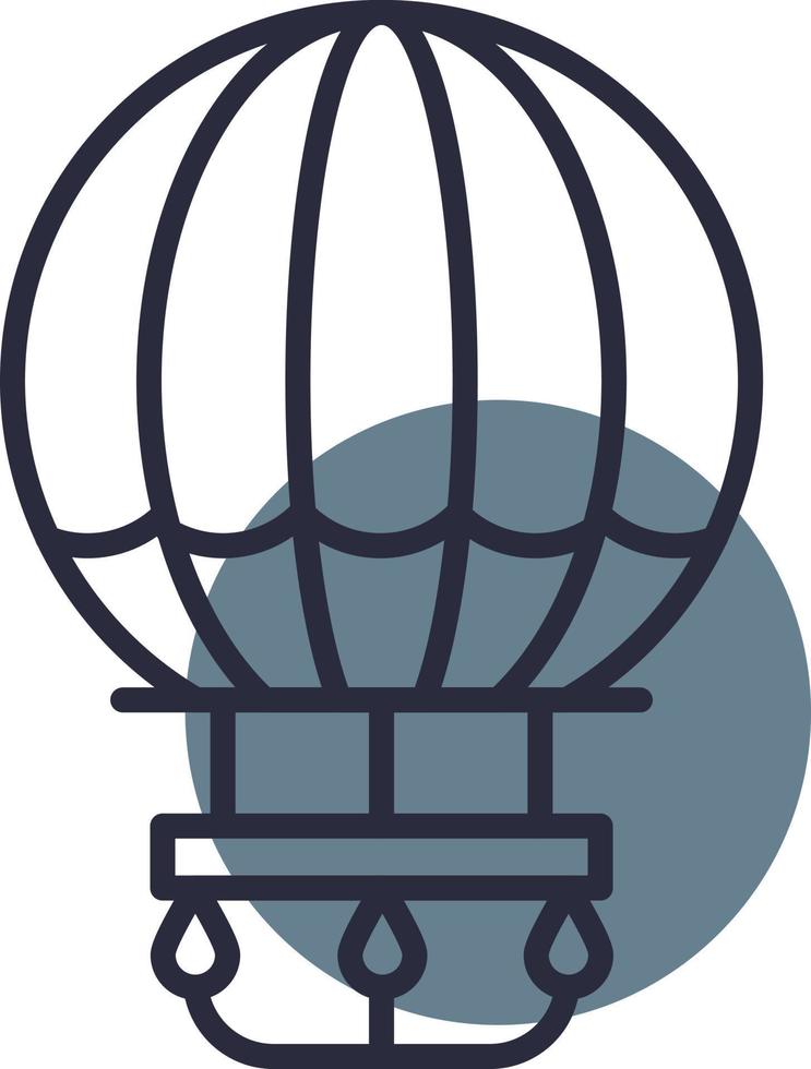 Hot Air Balloon Creative Icon Design vector