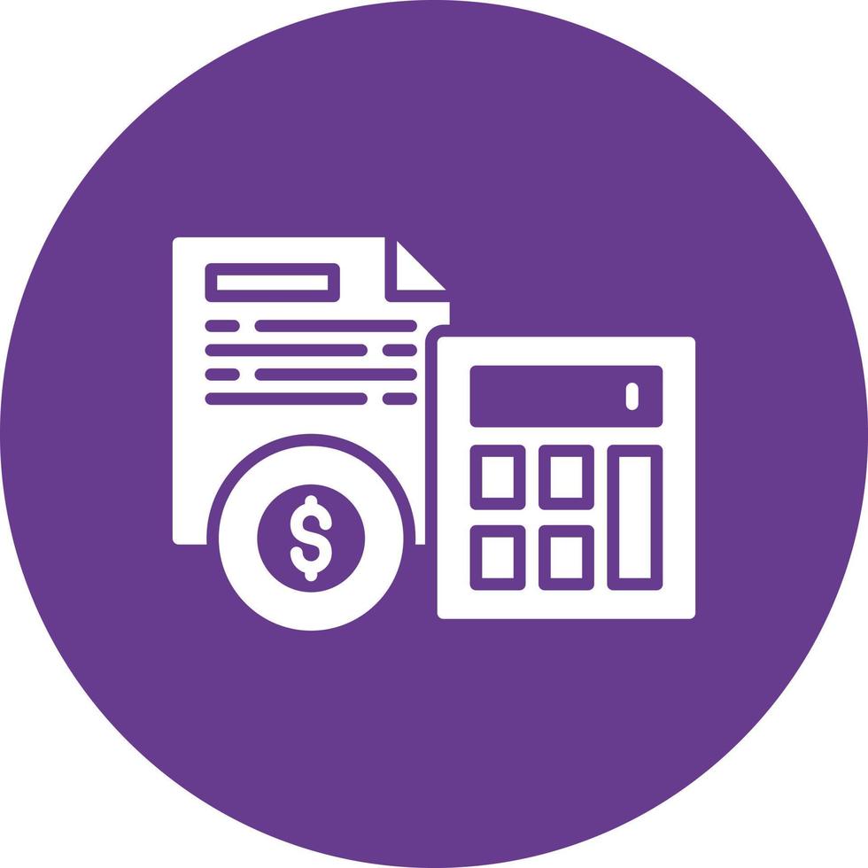 Accountant Creative Icon Design vector