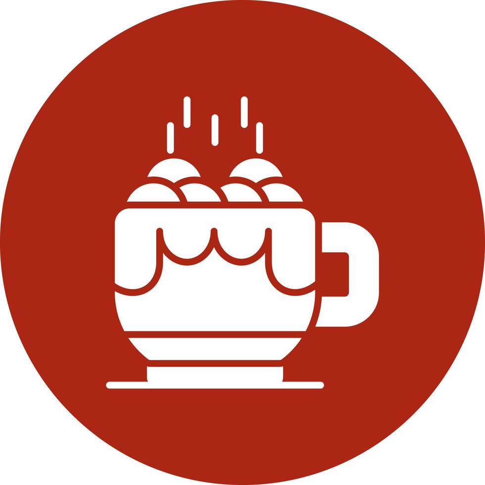 Hot Chocolate Creative Icon Design vector