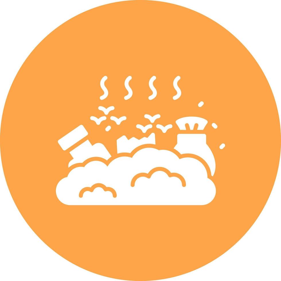 Landfill Creative Icon Design vector