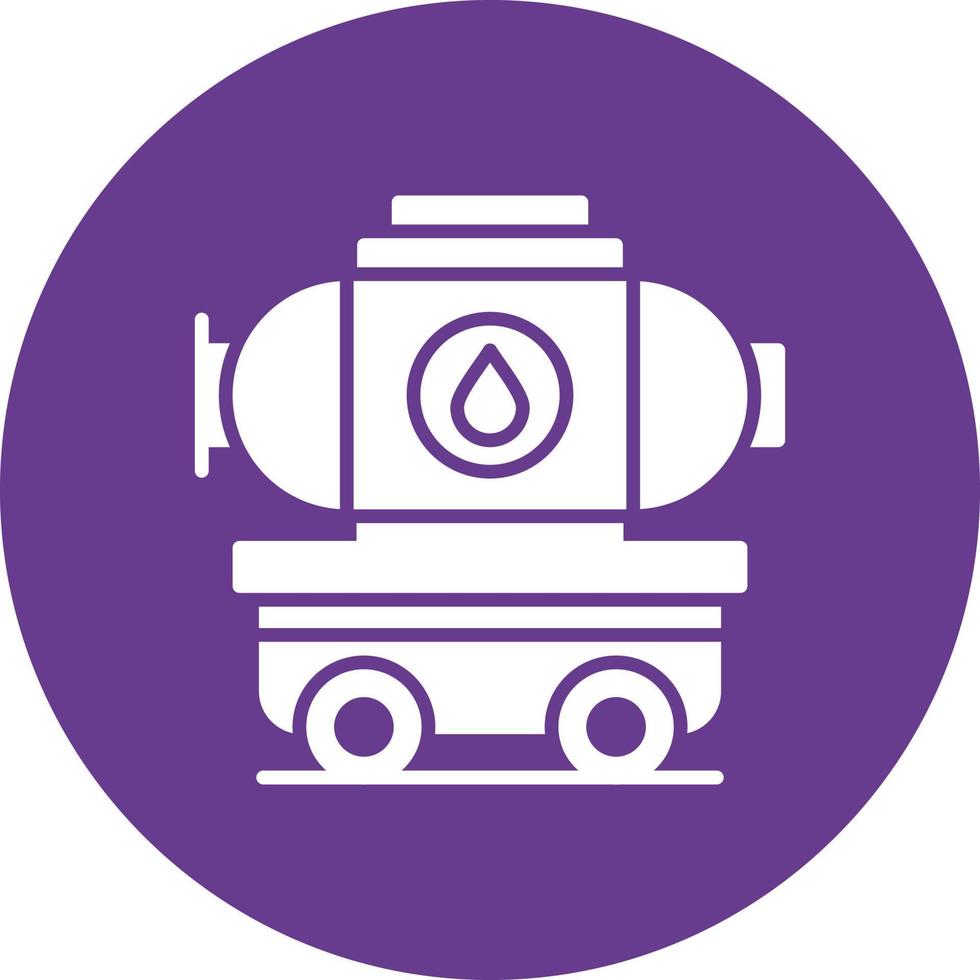 Tanker Truck Creative Icon Design vector