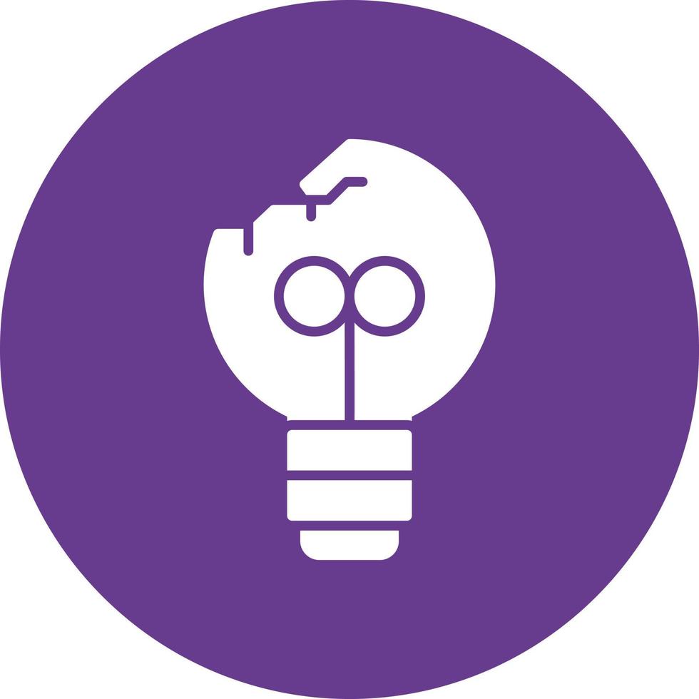 Light Bulb Creative Icon Design vector