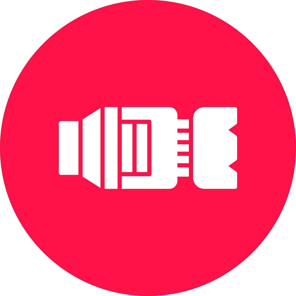Camera Lens Creative Icon Design vector