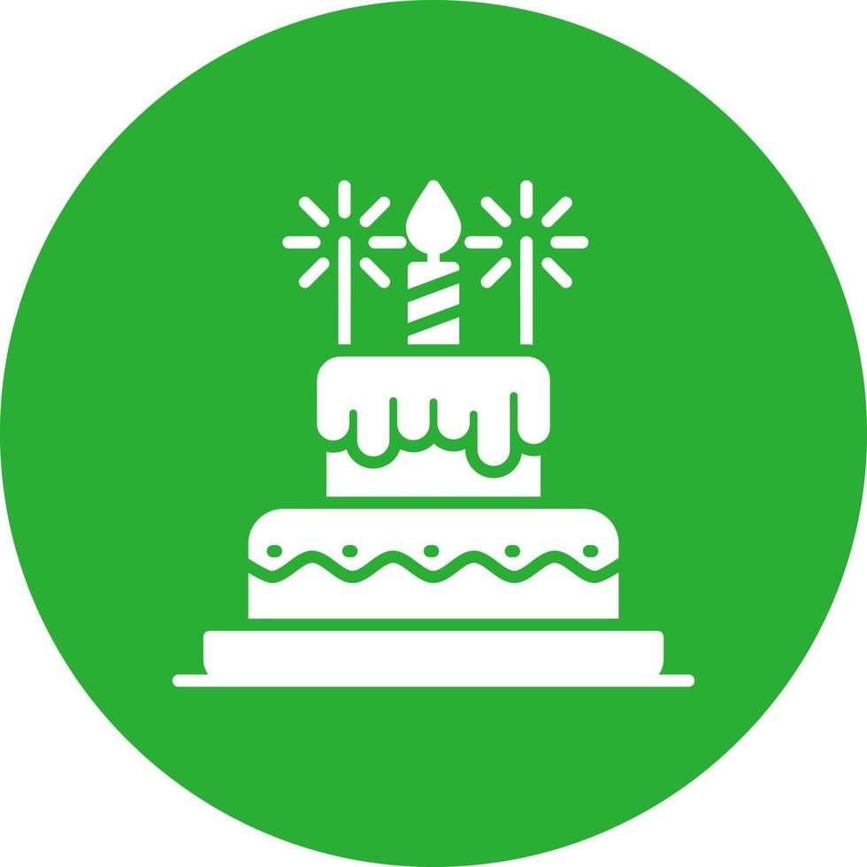 diseño de icono creativo de pastel de cumpleaños vector