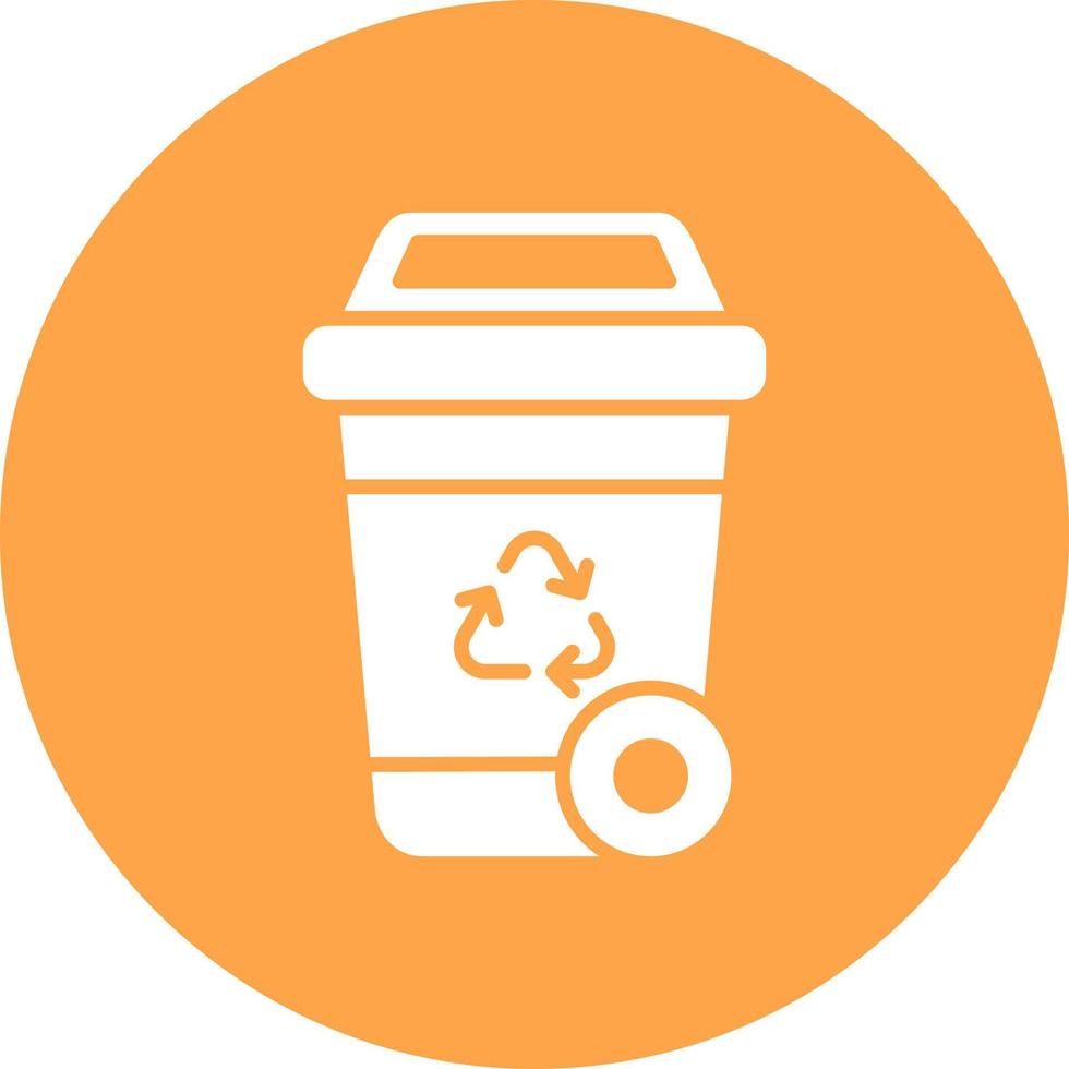 Recycling Bin Creative Icon Design vector