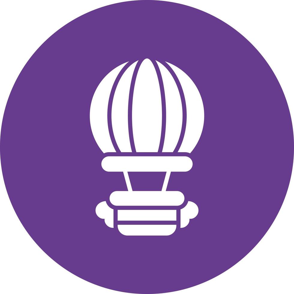 Hot Air Balloon Creative Icon Design vector