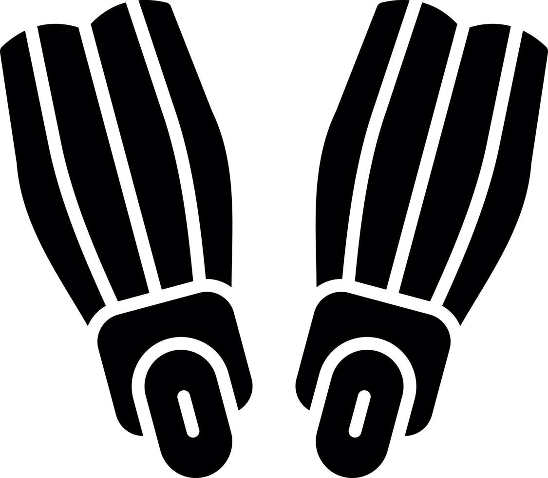 Flippers Creative Icon Design vector