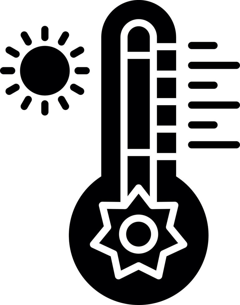 Hot Temperature Creative Icon Design vector