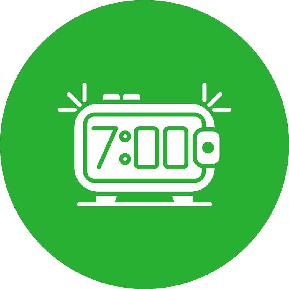 Alarm Clock Creative Icon Design vector