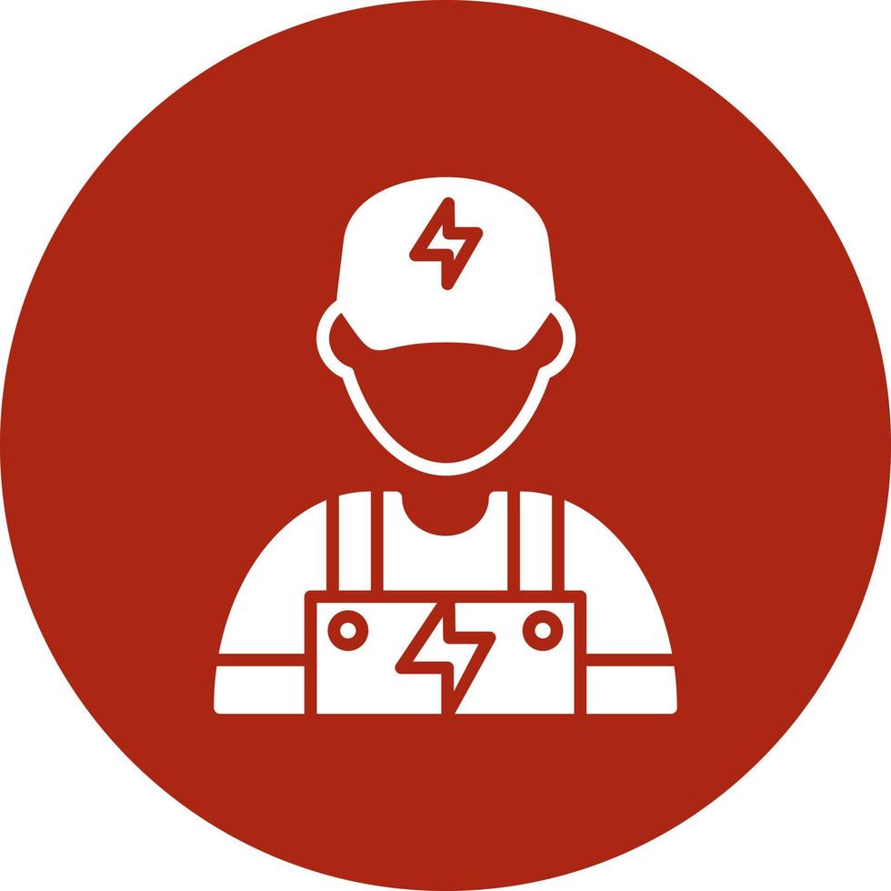 Electrician Creative Icon Design vector