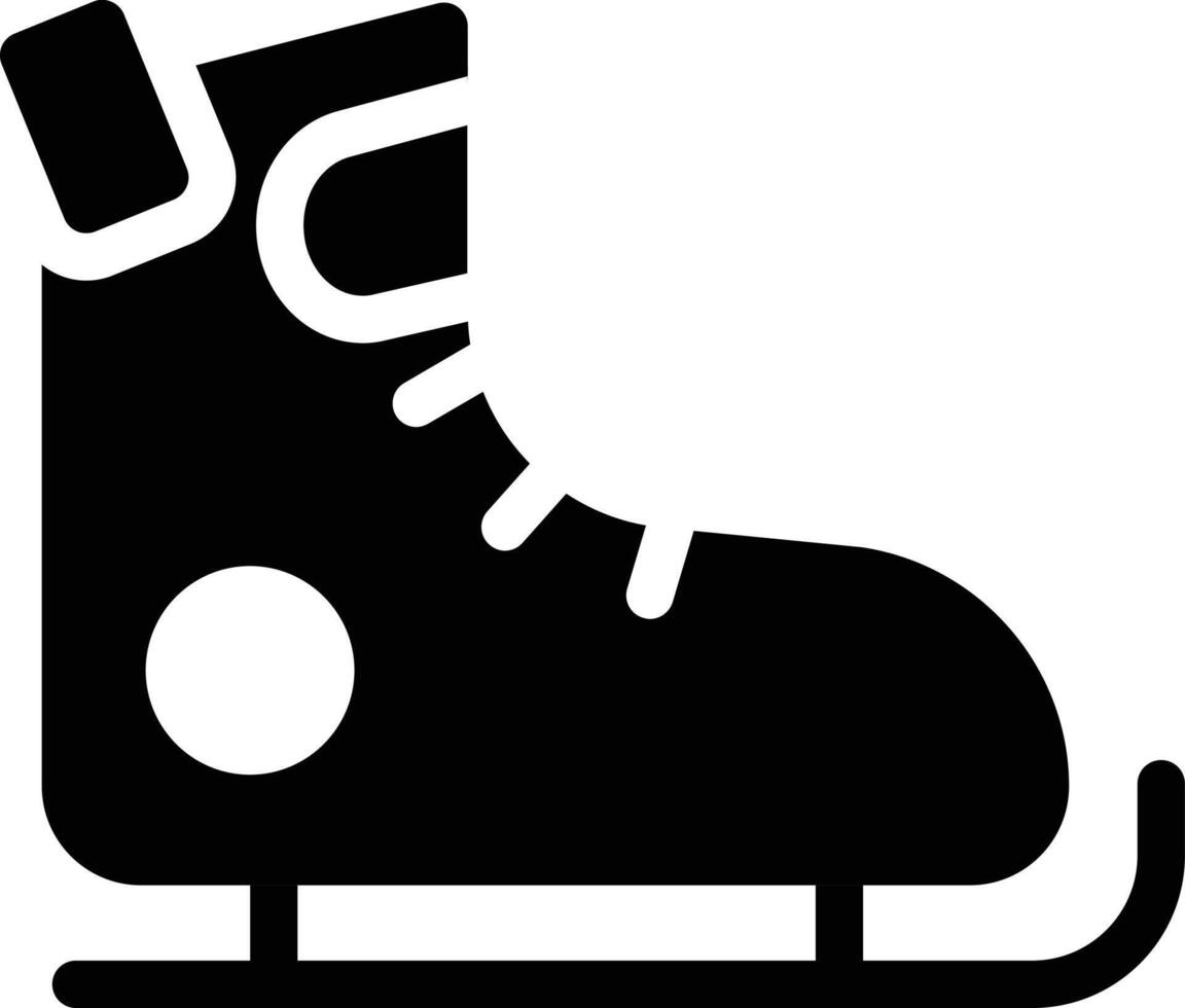 Ilustración de vector de zapato de patinaje sobre un fondo. Símbolos de calidad premium. Iconos vectoriales para concepto y diseño gráfico.