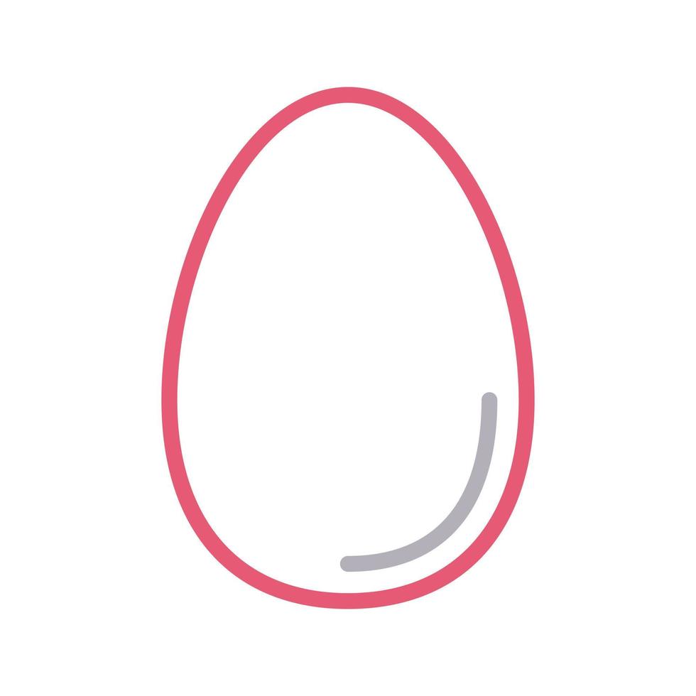 Ilustración de vector de huevo en un fondo. Símbolos de calidad premium. Iconos vectoriales para concepto y diseño gráfico.