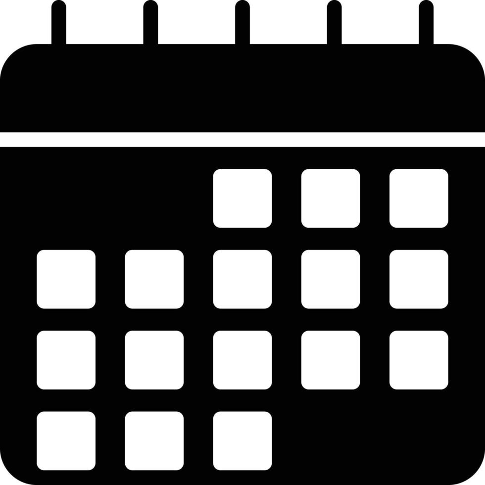 ilustración de vector de calendario en un fondo. símbolos de calidad premium. iconos vectoriales para concepto y diseño gráfico.