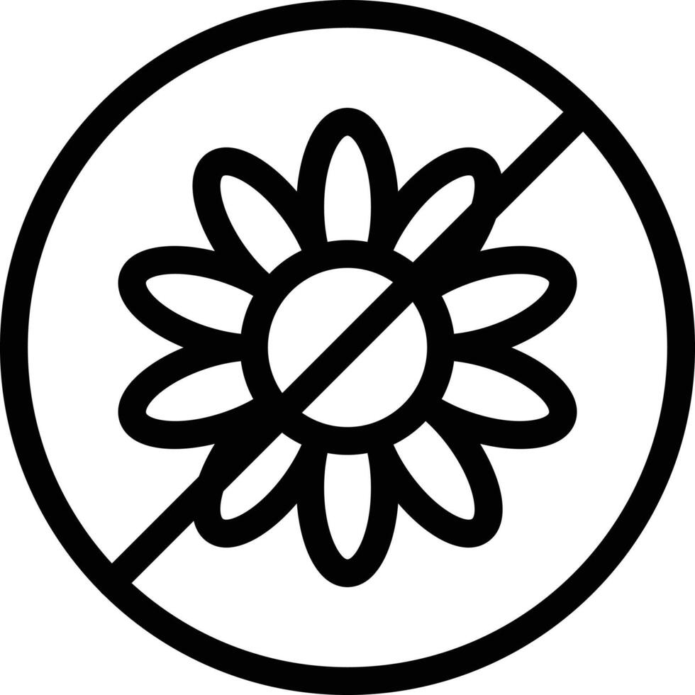 Stop flower vector illustration on a background.Premium quality symbols.vector icons for concept and graphic design.