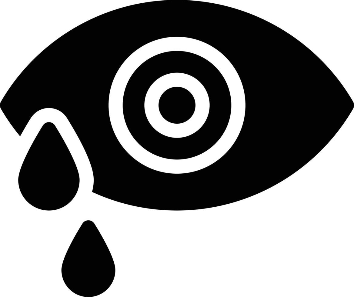 ilustración de vector de alergia ocular en un fondo. símbolos de calidad premium. iconos vectoriales para concepto y diseño gráfico.