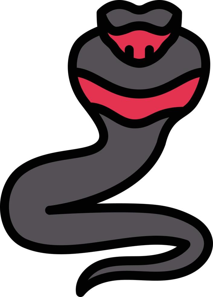 ilustración de vector de serpiente en un fondo. símbolos de calidad premium. iconos vectoriales para concepto y diseño gráfico.