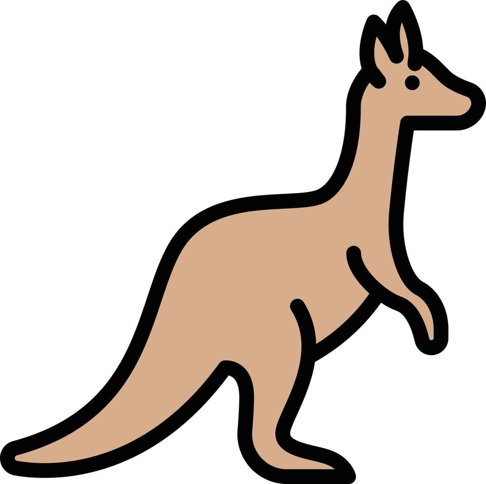 kangaroo vector illustration on a background.Premium quality symbols.vector icons for concept and graphic design.