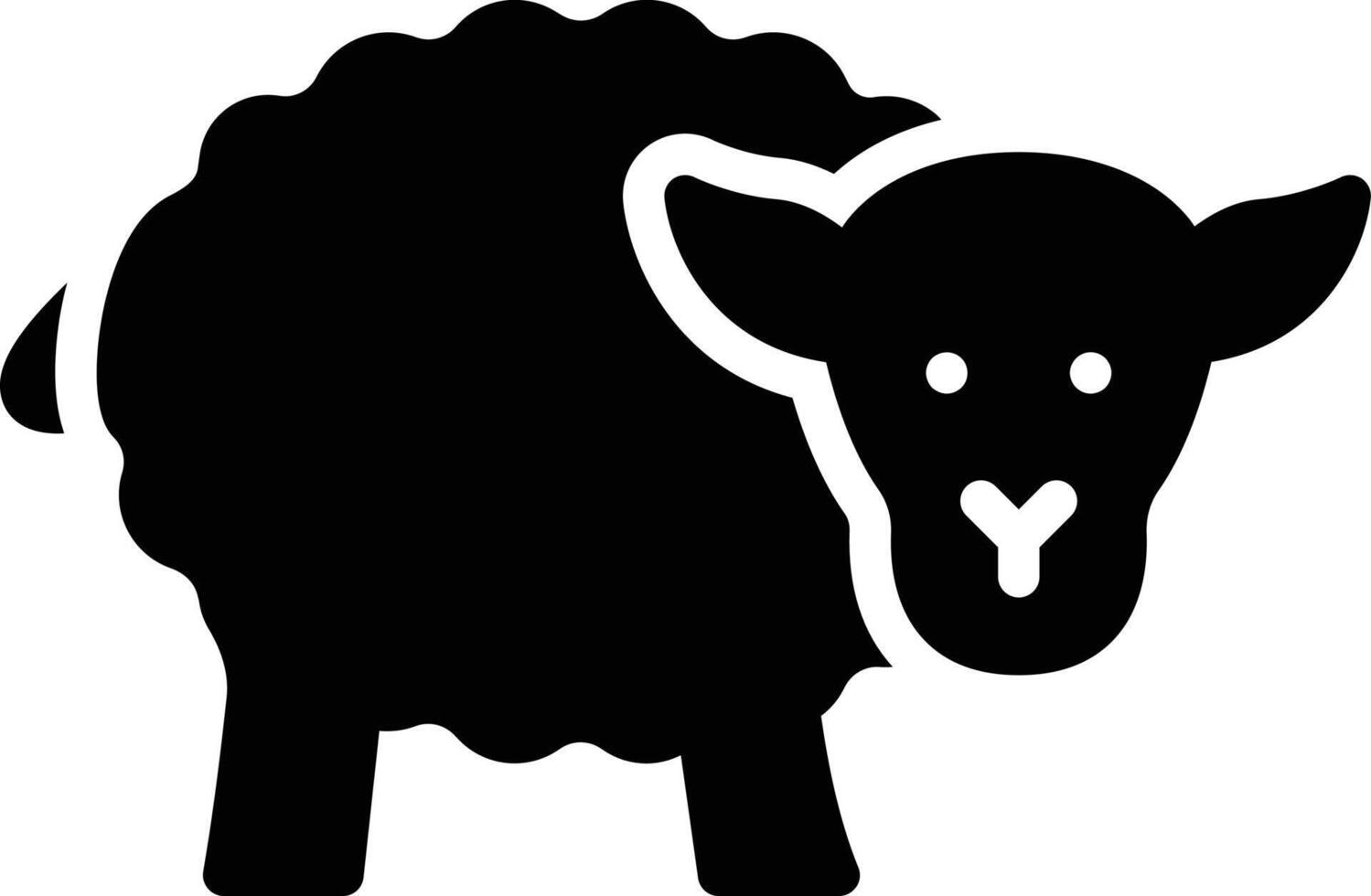 sheep vector illustration on a background.Premium quality symbols.vector icons for concept and graphic design.